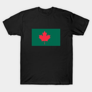 Bangladesh / Canada Flag Mashup T-Shirt